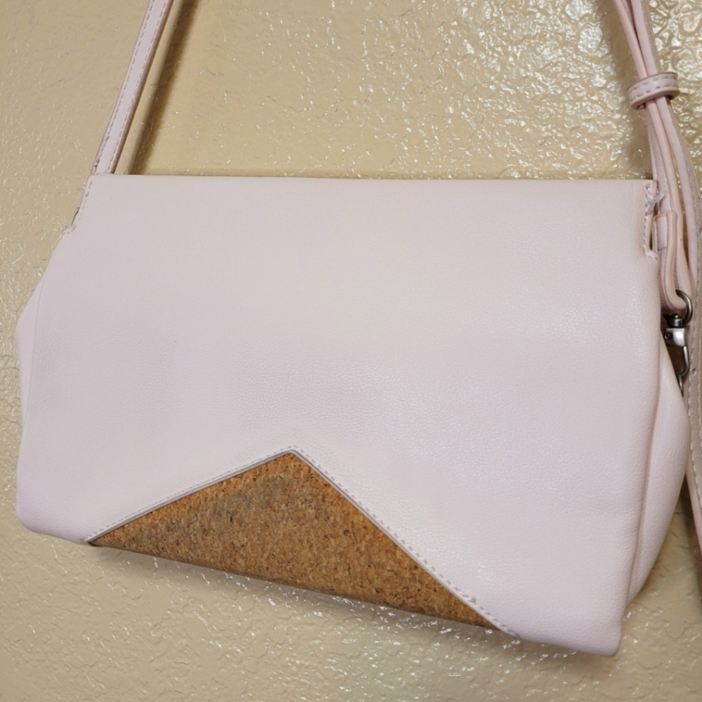 Pixie Mood Pink Vegan & Cork Crossbody Bag - Picture 7 of 12